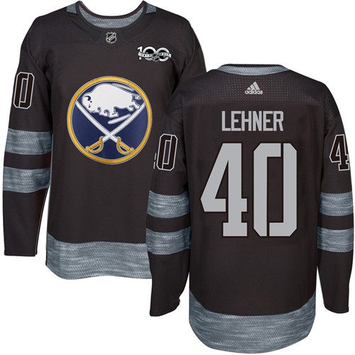 Adidas Sabres #40 Robin Lehner Black 1917-100th Anniversary Stitched NHL Jersey